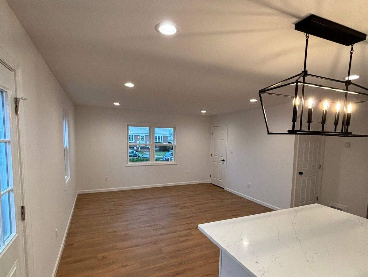 Recent open concept main floor project on Long Island